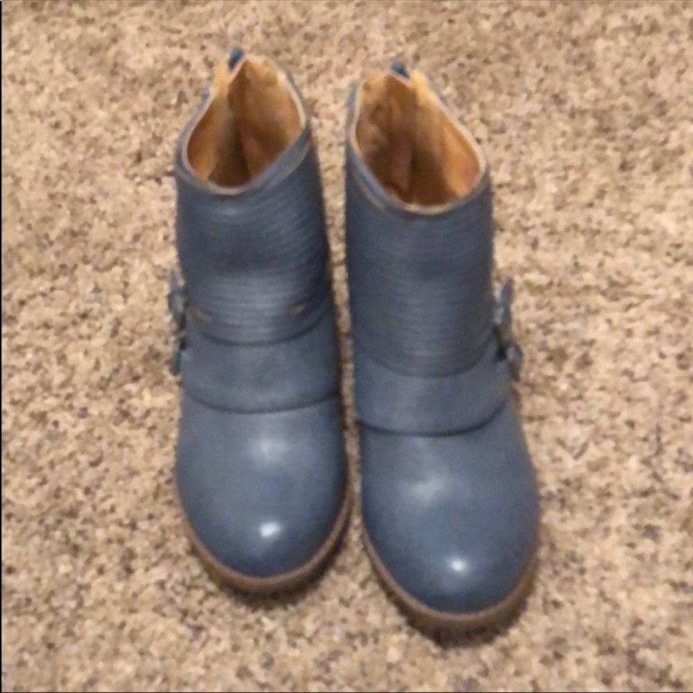 Blue booties
